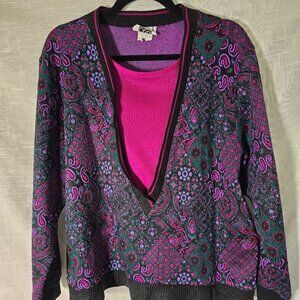 Cricket Lane Vintage pull over sweater Large